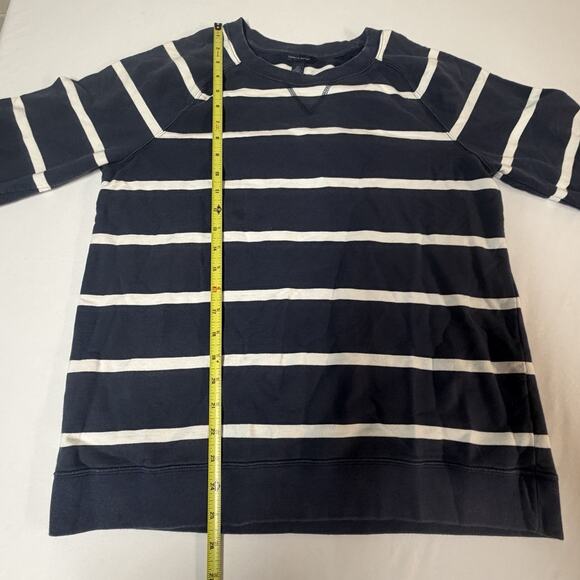 Tommy Hilfiger Women's Navy Blue Striped Sweater Size Large - Picture 7 of 10